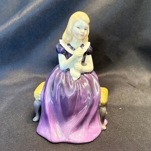 Royal Doulton Purple and Gold Figurine